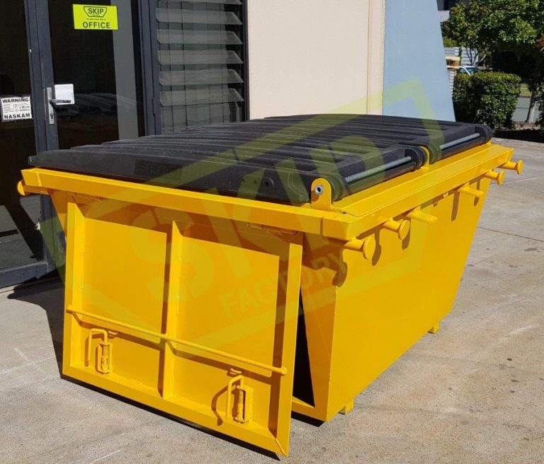 2m3 Lockable Skip Bin Yellow Skip Factory Skip Factory