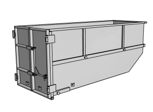 8m3 and 10m3 Skip Bin With Barn Door